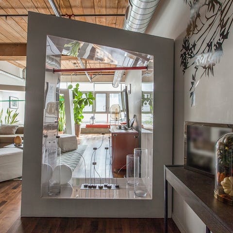 Revel in the unique interior design details