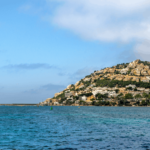 Explore Mallorca with a boat trip out from Port d'Andratx – you can walk or drive into the port