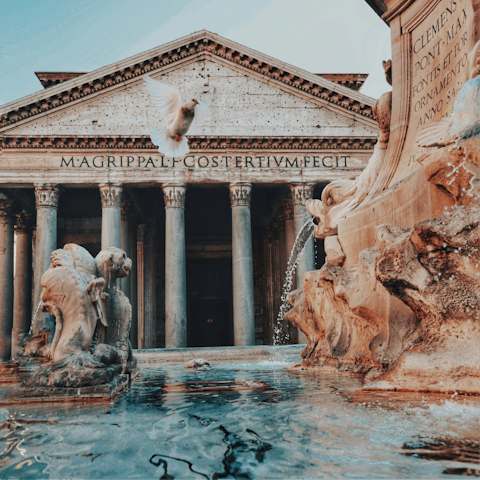 Stay in the heart of Rome, a short walk from the Pantheon