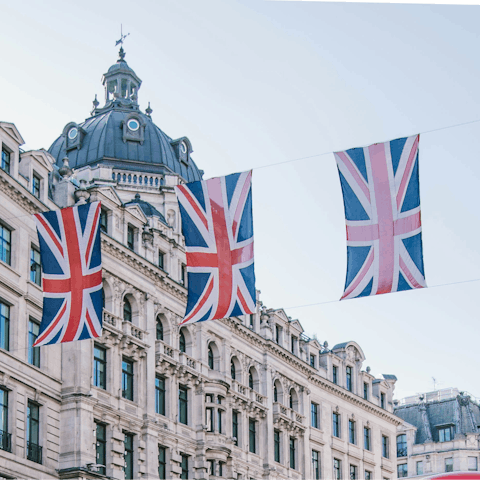 Embrace the buzz of central London – a short train ride away