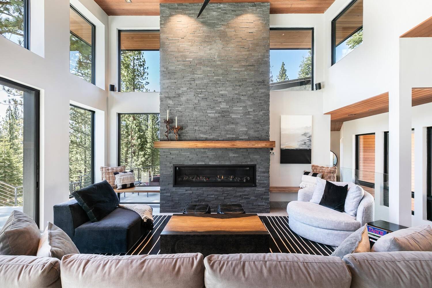 Fireside Below the Evergreens