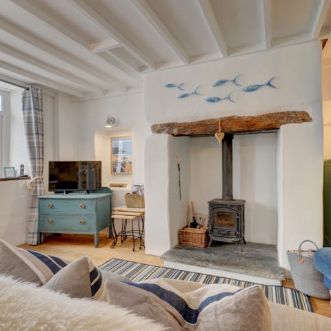 Warm your feet by the fire after a brisk walk up on the moor