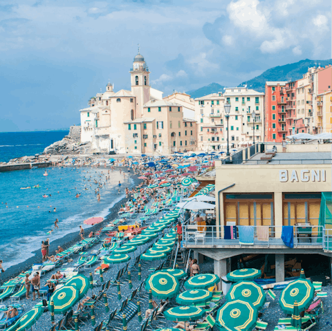 Take a day trip to Camogli, just half an hour's drive away