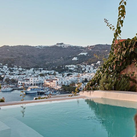 Float about without a care in the world in the swimming pool