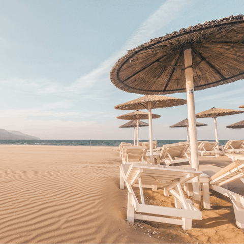 Stroll 300m to the nearest beach to swim in the clear waters off Elounda