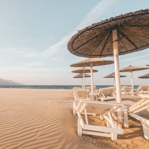 Stroll 300m to the nearest beach to swim in the clear waters off Elounda