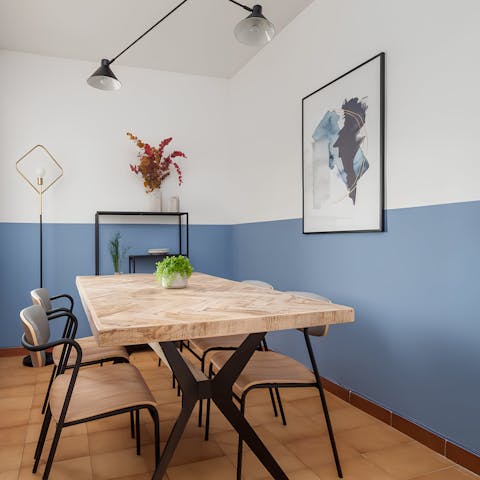 Lay the table for a lazy breakfast and hatch plans for the day ahead