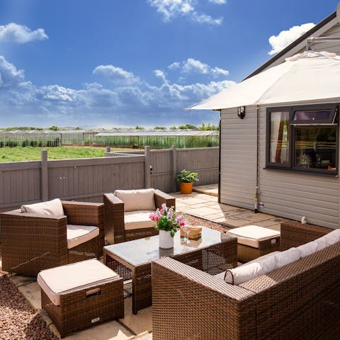 Enjoy a leisurely afternoon tea alfresco