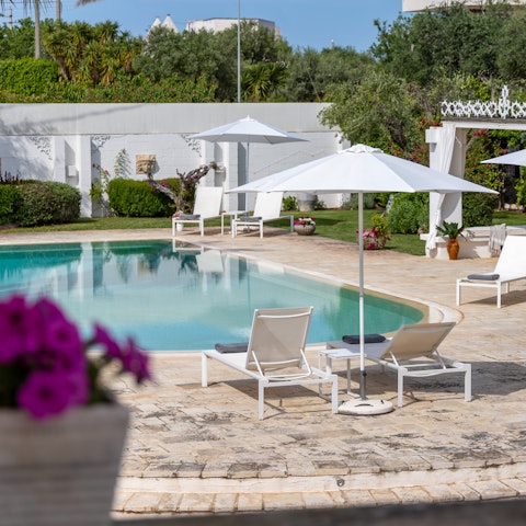 Cool off with a dip in the sun-kissed swimming pool