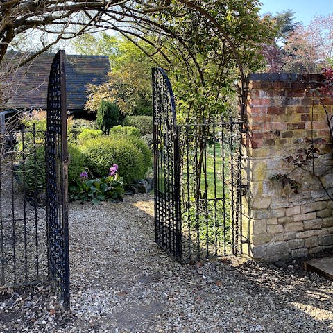 Take an afternoon stroll around the peaceful grounds