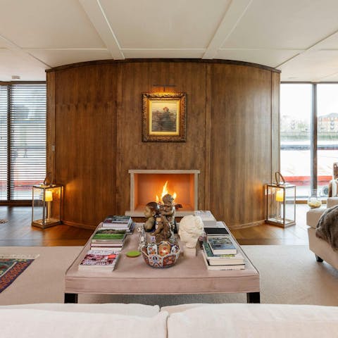 Spend cosy evenings playing games by the fire