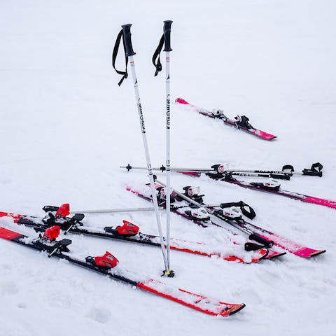 Hit the slopes at Ylläs, 10 minutes' drive away