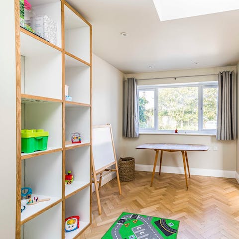 Keep the kids entertained in the playroom