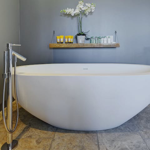 Treat yourself to a relaxing bubble bath