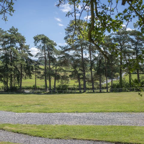 Take in the views over the Cumbrian countryside
