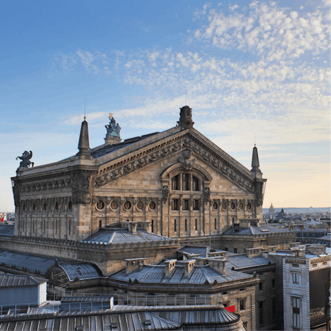 Walk to Palais Garnier to take in a show