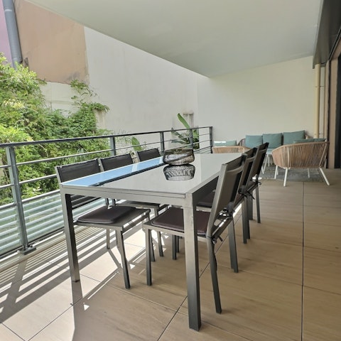 Relax on the terrace after a day of sightseeing