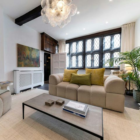 Relax and entertain in the stylish living space
