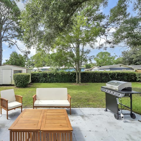 Fire up the barbecue for alfresco dinners in the garden