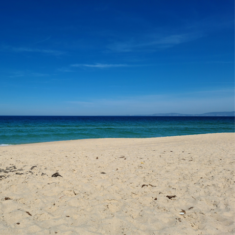 Enjoy the day at a local beach – the closest is just 1 km away