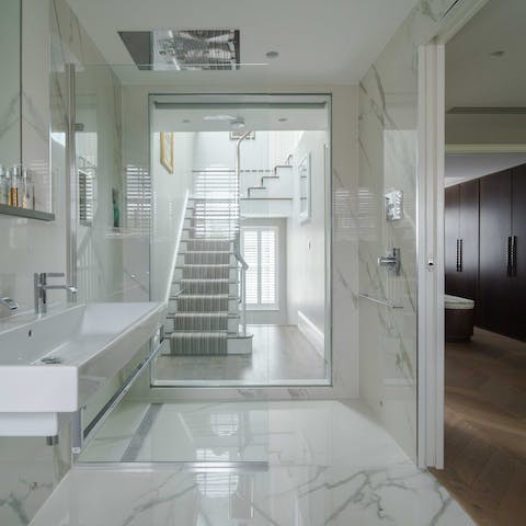 marble finish bathrooms