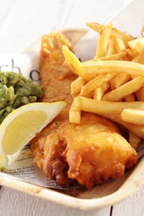 Enjoy Fish and Chips at D. Fecci and Sons