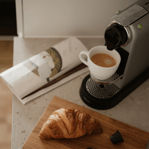 Start the day the Danish way, with a pastry and coffee