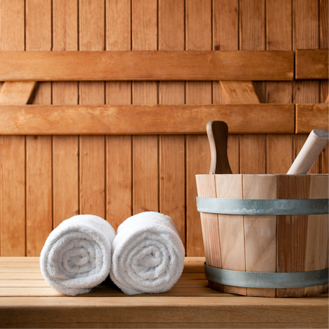 Recharge in the private sauna