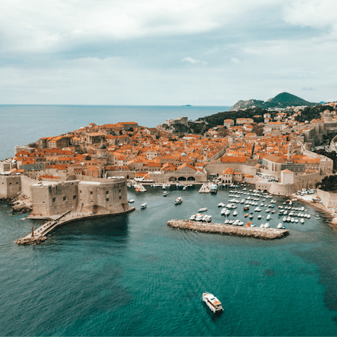 Stay in Dubrovnik, a fifteen-minute drive from the Old Town