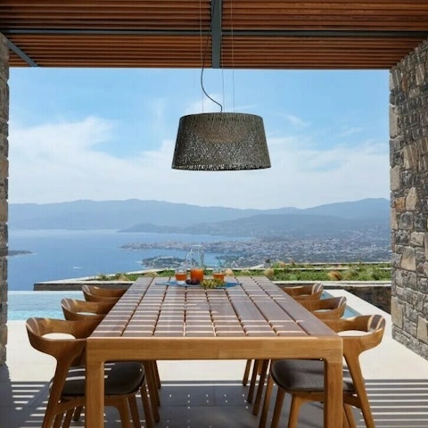 Tuck into delicious alfresco meals while taking in the view