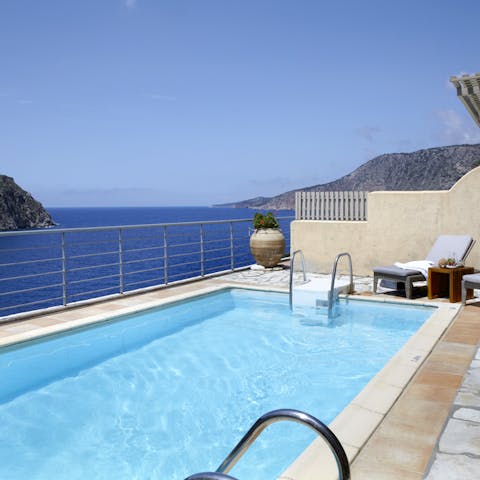 Dip into the infinity pool with a view
