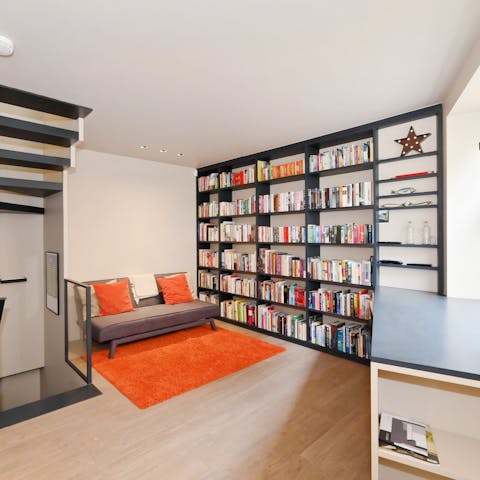 Curl up with a good book after a busy day in the city