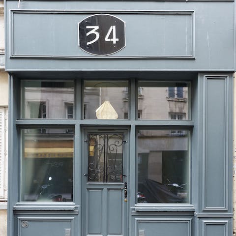 Return home to your charming old shop-front facade