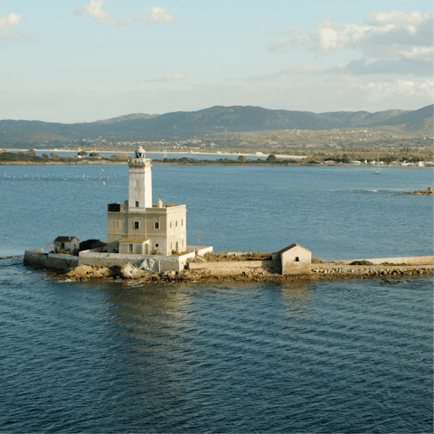 Explore the coastal city of Olbia – a twenty-seven-minute drive away