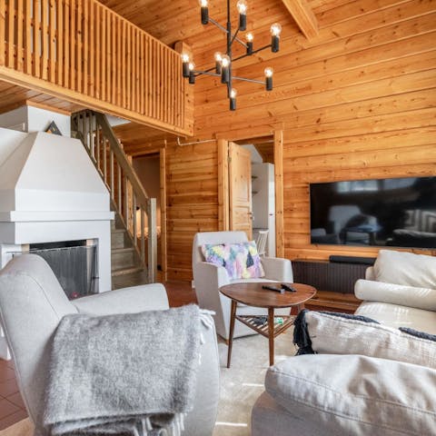 Kick back and relax in front of the fire or the TV after a day's activities