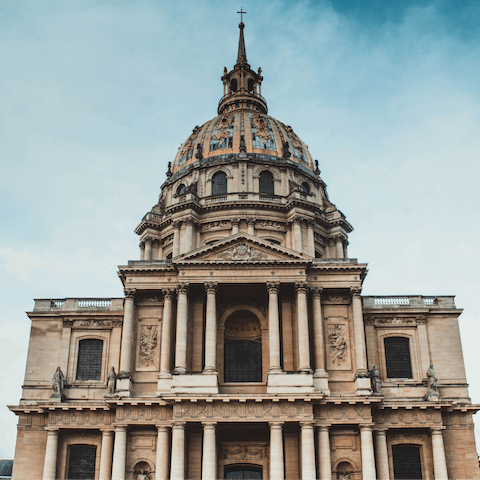 Visit Les Invalides, a five-minute walk away