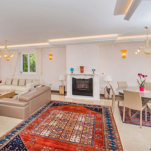 Put the fire on and get cosy in the evenings