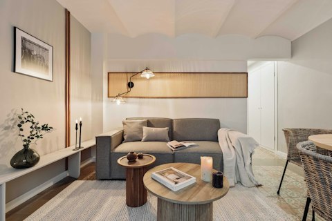 Put your feet up in the cosy living space