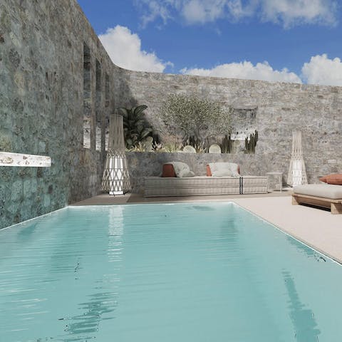 Unwind beside your private pool