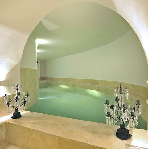 Wash your worries away in the indoor pool