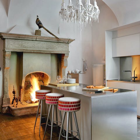 Cook up a storm by the open fire