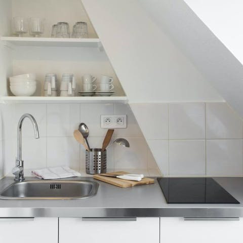 Rustle up some pan bagnat sandwiches for lunch at the kitchenette