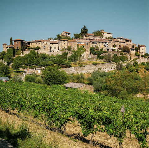 Drive 7km to Greve for a true taste of Italy