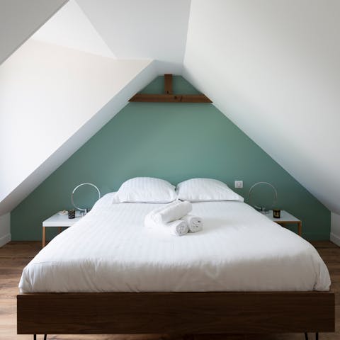 Get a good night's rest in the comfy bedrooms