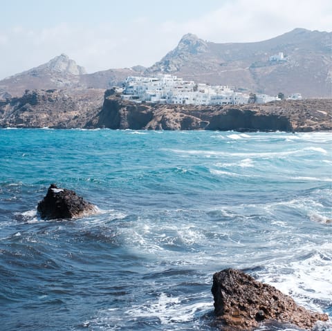 Go kite-surfing on Paralia Glifada