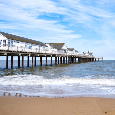 Grab your bucket and spade and make haste to Southwold Denes Beach, a twenty-minute drive away
