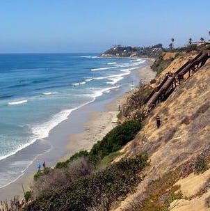 Enjoy a coastal walk on the beautiful beaches a short drive away