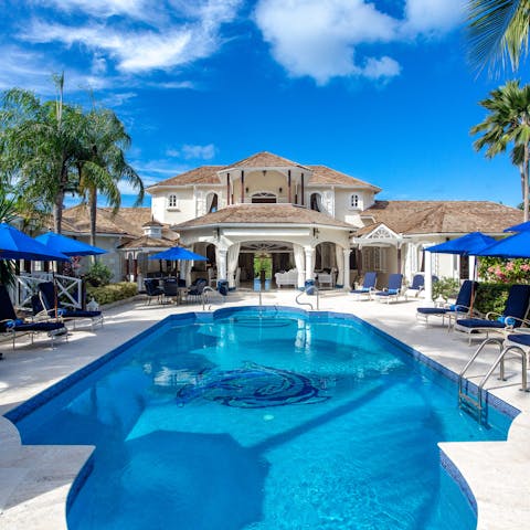 Keep yourself active with morning laps in the private pool