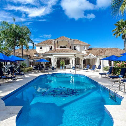 Keep yourself active with morning laps in the private pool