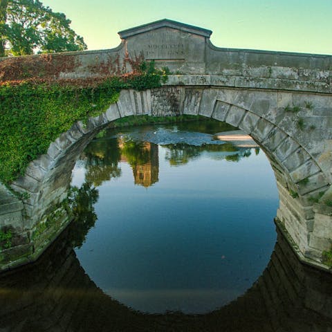 Enjoy leisurely walks and views alongside the river